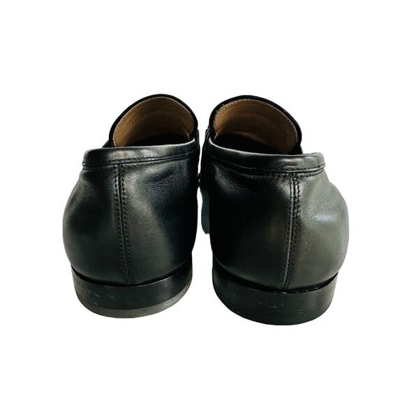 SALVATORE FERRAGAMO Asten Black Smooth Leather Bit Loafer Size 8.5 E Wide #72266 - Picture 8 of 13